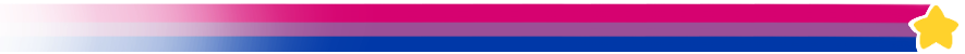 Shooting star - trail is the bi flag